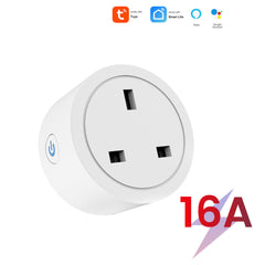 SwitnexTuya WiFi+Bluetooth Smart Plug, European/British/American/Japanese Standard, Works with App Remote Control