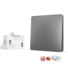SWITNEX Kinetic Wireless Switch Kit, Self Powered Wireless Switches for Light,IP66 Waterproof No Wiring Wireless Remote RF Wall switch Lighting Fixtures Battery Free