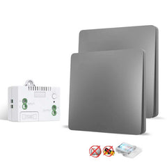 SWITNEX Kinetic Wireless Switch Kit, Self Powered Wireless Switches for Light,IP66 Waterproof No Wiring Wireless Remote RF Wall switch Lighting Fixtures Battery Free