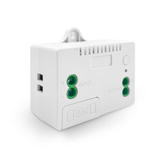 SWITNEX Wireless Kinetic Light Switch Wall Panel RF Safety Control and 10A Relay Receiver Controller with Fuse, No Wiring No Battery Self-generating