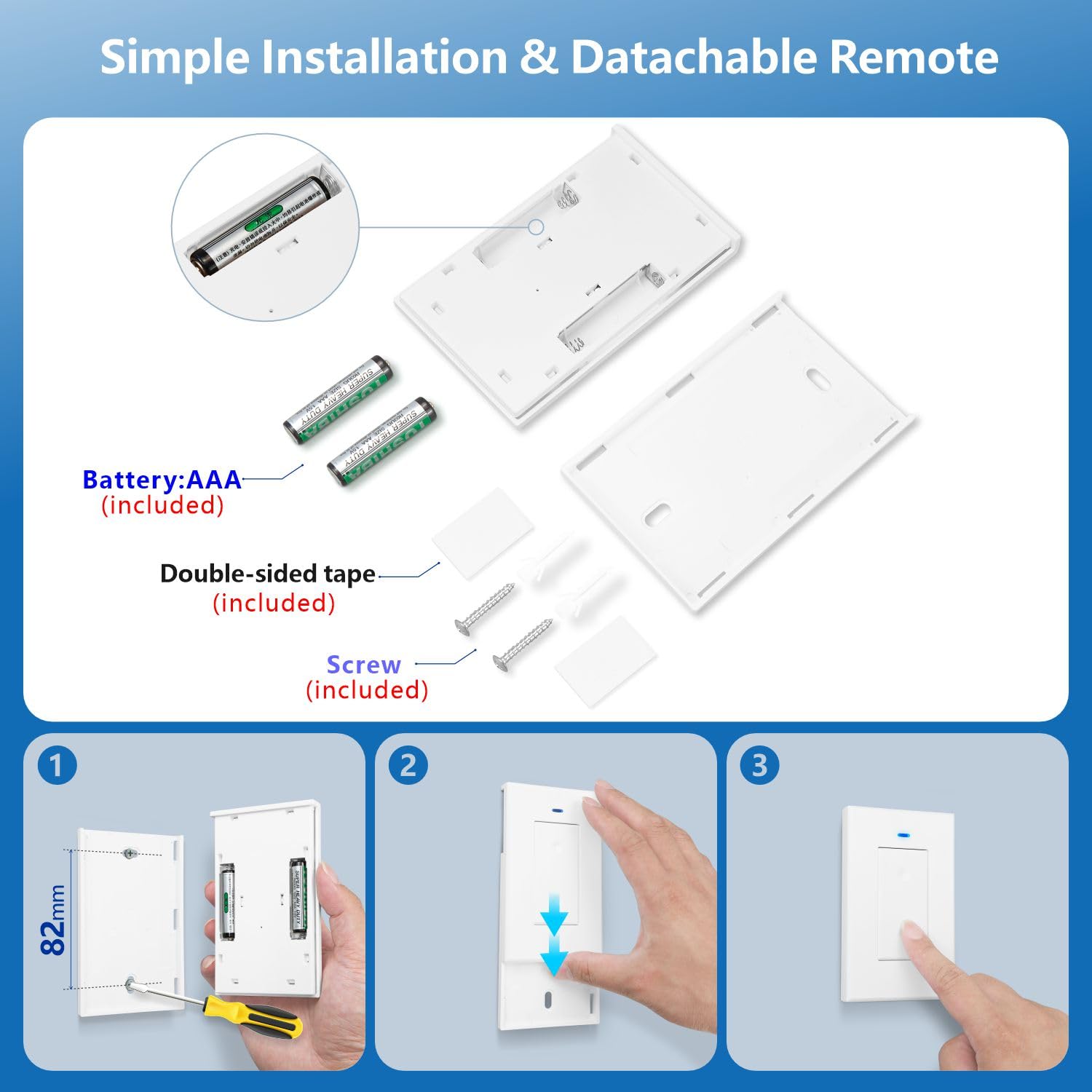 AENTIA 433MHz Wireless Light Switch 1CH AC110V - View 6