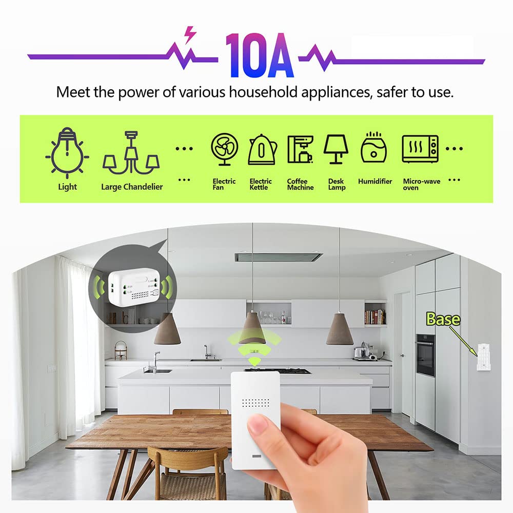 AENTIA Wireless Light Switch 10A - View 4