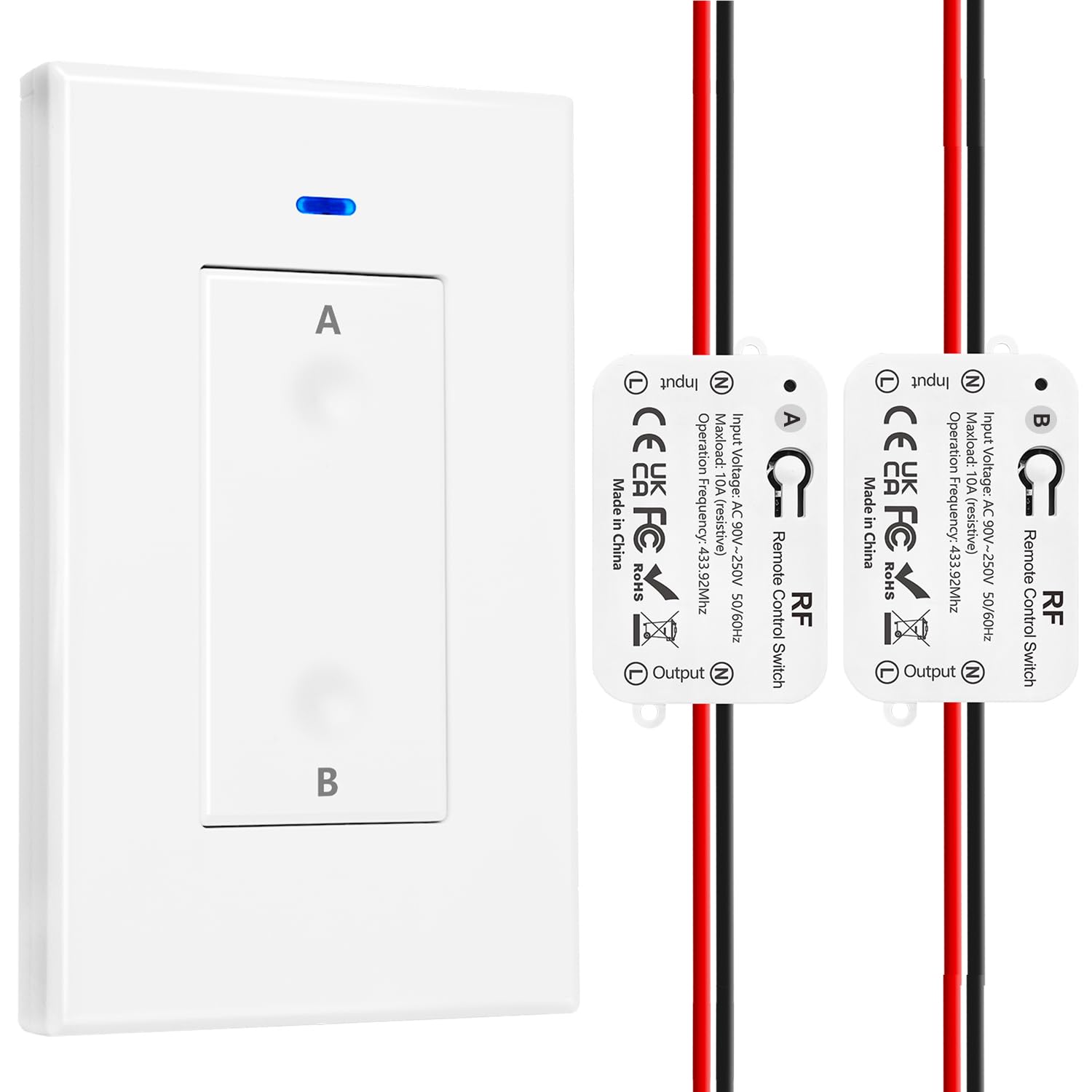AENTIA 433MHz Wireless Light Switch 1CH AC110V - View 15