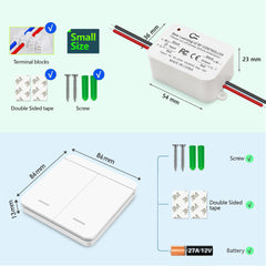 AENTIA Wireless Light Switch - View 12