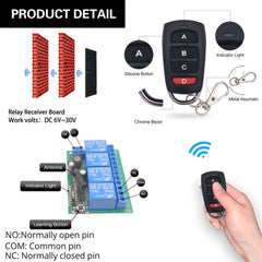 AENTIA 433MHz Motor Remote Controller 10A 4CH DC12V - View 4