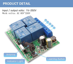 AENTIA Motor Remote Controller 10A 4CH AC110V - View 7