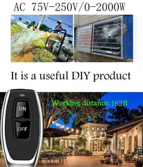 AENTIA 433MHz Remote Control Switch 40A AC110V - View 6
