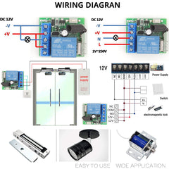 AENTIA 433MHz Remote Control Switch 1CH DC12V - View 7