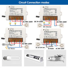 AENTIA 433MHz Relay Remote Switch 10A 2CH AC110V - View 4