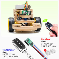 SWITNEX Mini Wireless 12V DC Motor Remote Control Switch, Micro DC 5V~24V 1A Receiver Controller, Radio Control Motor Move Forward and Reverse for Micro DC Motor Electric Lock DIY Science Toys RC Boat