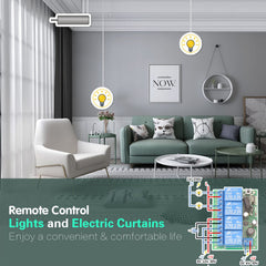 AENTIA 433MHz Motor Remote Controller 10A 4CH DC12V - View 8
