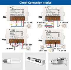 AENTIA 433MHz Relay Remote Switch 10A 2CH DC5V - View 7