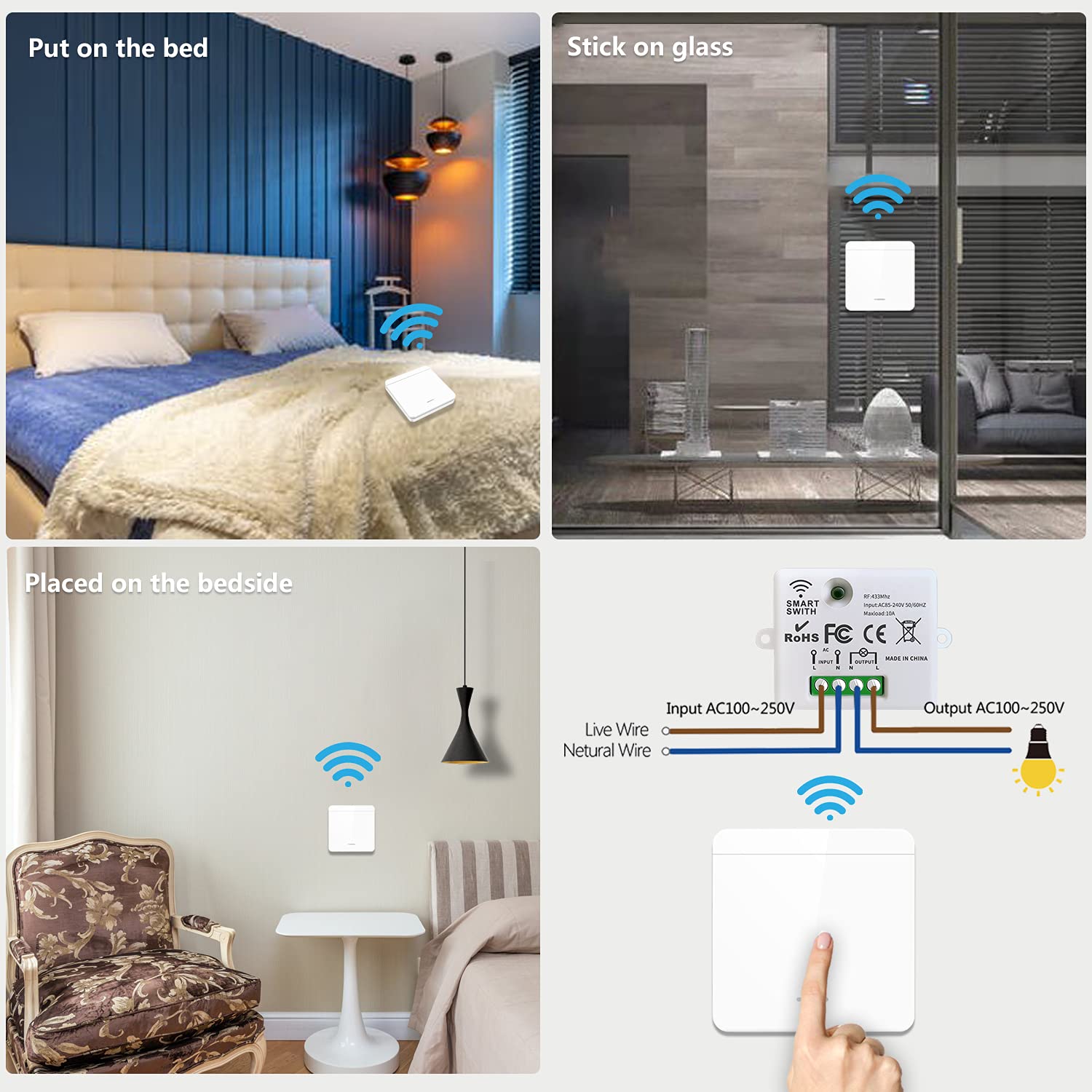 AENTIA Wireless Light Switch 10A - View 6
