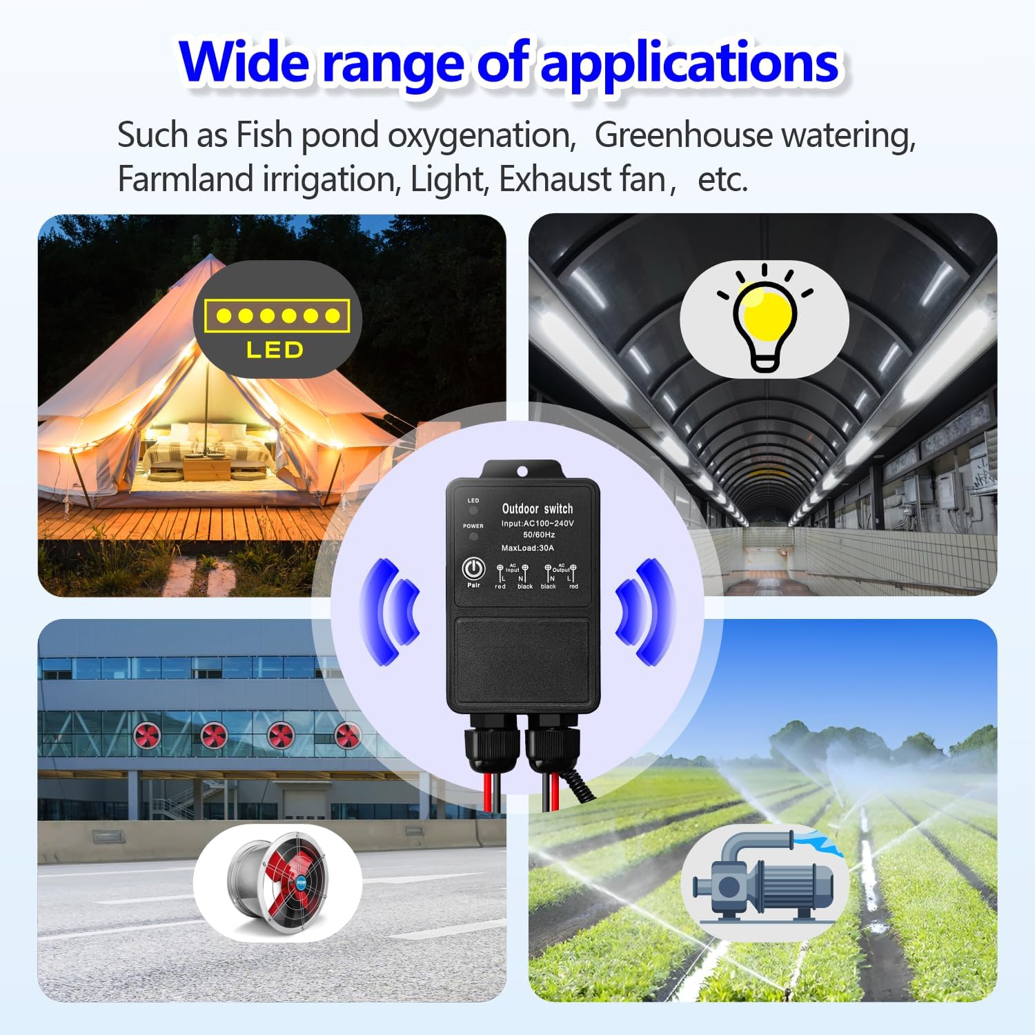 AENTIA Waterproof Remote Switch 30A DC8V-80V - View 4