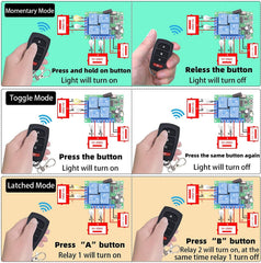 AENTIA Motor Remote Controller 10A 4CH AC110V - View 6