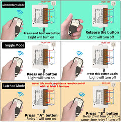 AENTIA 433MHz Relay Remote Switch 10A 2CH DC5V - View 8