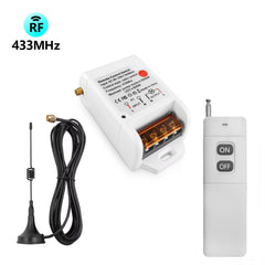 SWITNEX RF433 MHz Remote Control 3000m 30A 220V AC Water pump Switch RF Wireless Remote Control Switch Radio Receiver 1KM 3KM 5KM
