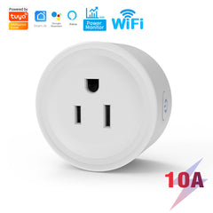 SwitnexTuya WiFi+Bluetooth Smart Plug, European/British/American/Japanese Standard, Works with App Remote Control