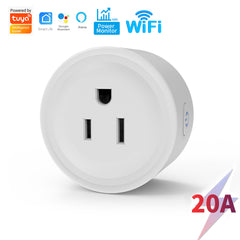 SwitnexTuya WiFi+Bluetooth Smart Plug, European/British/American/Japanese Standard, Works with App Remote Control