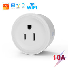 SwitnexTuya WiFi+Bluetooth Smart Plug, European/British/American/Japanese Standard, Works with App Remote Control