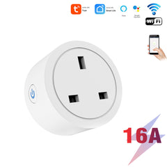 SwitnexTuya WiFi+Bluetooth Smart Plug, European/British/American/Japanese Standard, Works with App Remote Control