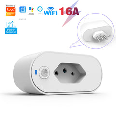 SwitnexTuya WiFi+Bluetooth Smart Plug, European/British/American/Japanese Standard, Works with App Remote Control