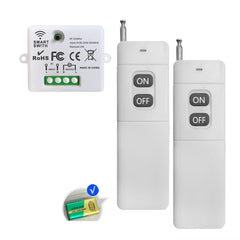 RF 433Mhz Universal Wireless Remote Control Switch 110V 220v 30A 1000M Range Remote Control for Electric Gate Light water pump