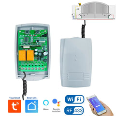 SWITNEX Tuya WiFi RF 433MHz Smart Garage Sliding Door Gate Opener Controller Wireless DC AC 12V 24V Switch,Rolling Code Support