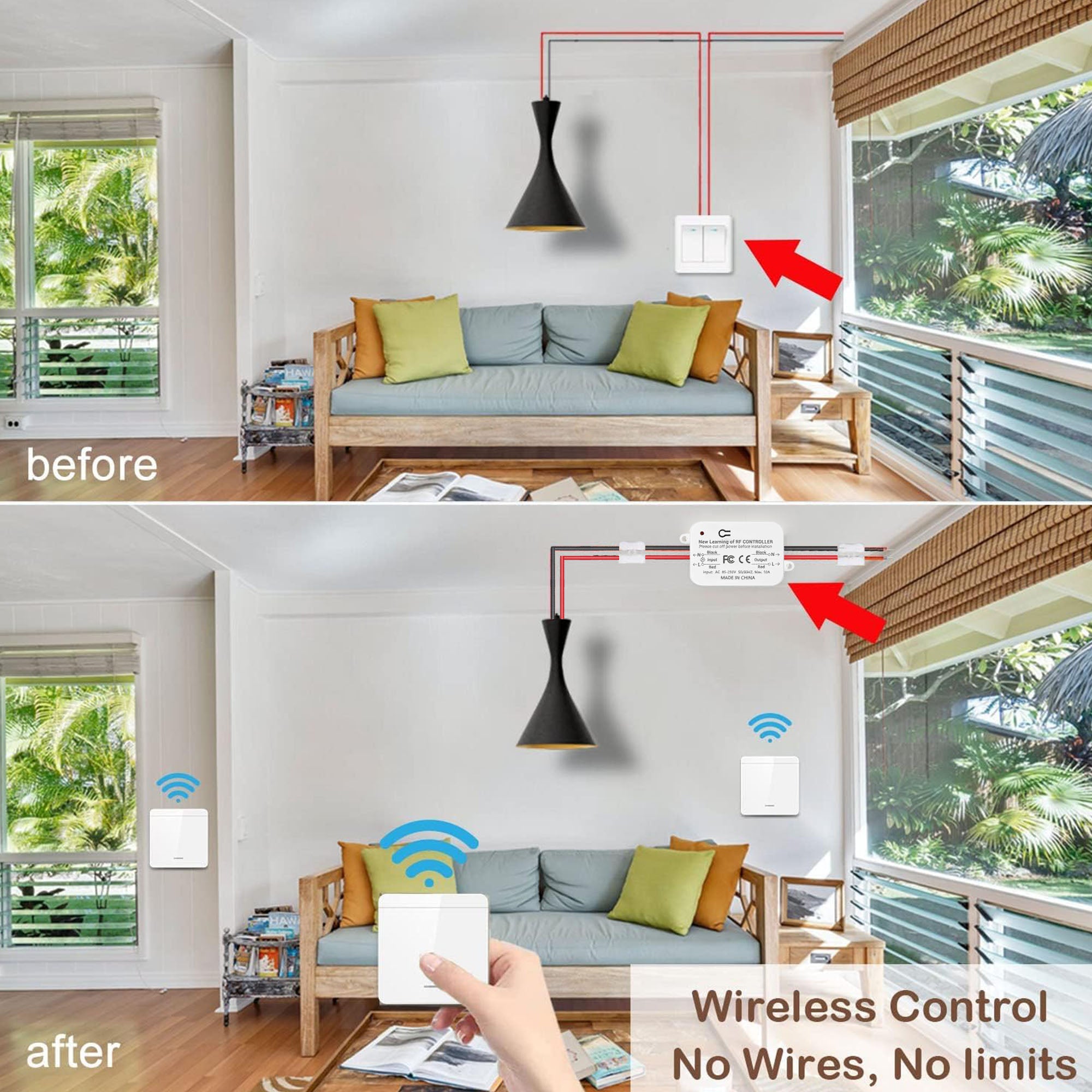 AENTIA Wireless Light Switch - View 8