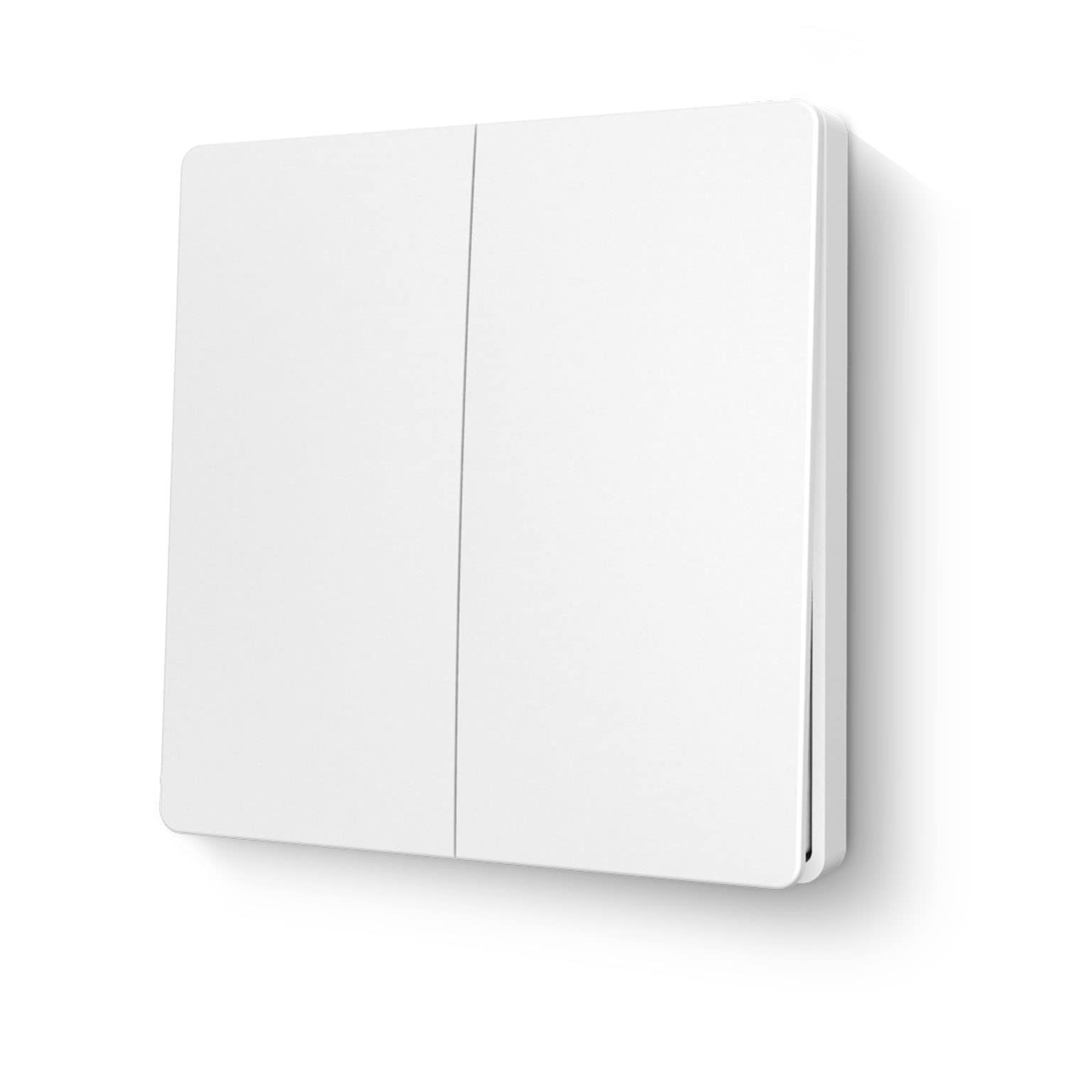 SWITNEX Wireless Kinetic Light Switch Wall Panel RF Safety Control and 10A Relay Receiver Controller with Fuse, No Wiring No Battery Self-generating