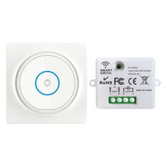 SWITNEX Wireless Light Switch Kit,No Wiring No need Battery wall switch,Easy to Install, AC 210V to 240V 10Amp 2000W Mini Receiver Remote ON Off Switches for Lights Lamps Fans Appliances