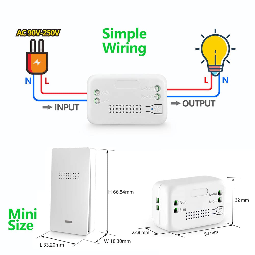 AENTIA Wireless Light Switch 10A - View 5