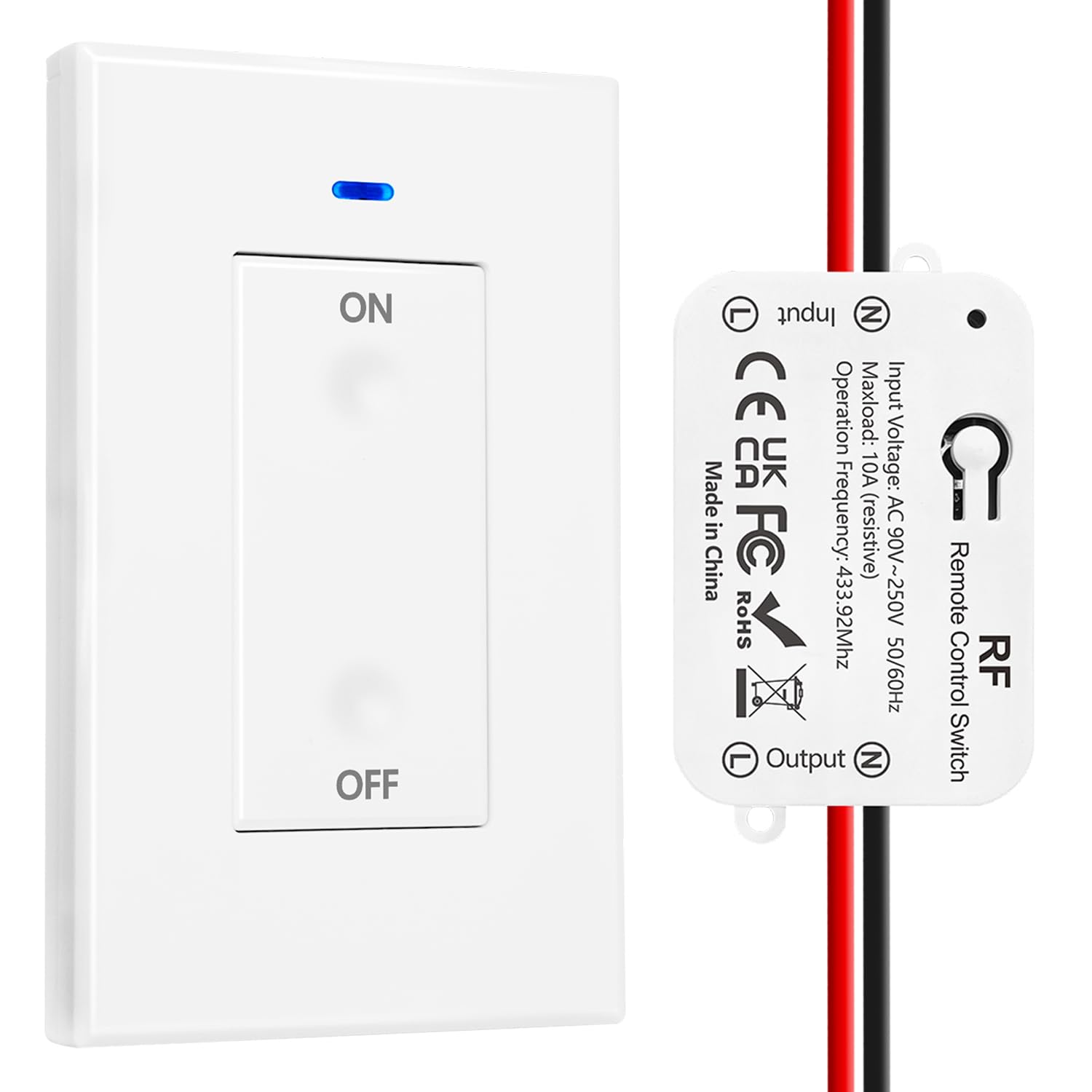 AENTIA 433MHz Wireless Light Switch 1CH AC110V - View 14