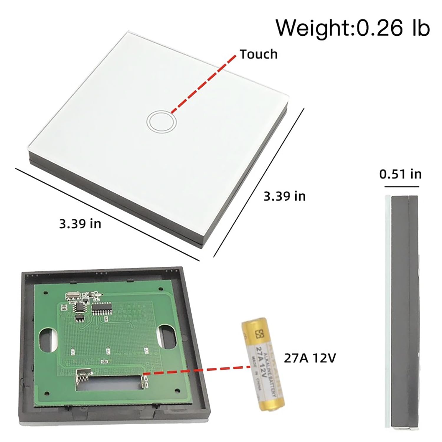 AENTIA Wireless Wall Switch - View 9