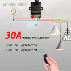 AENTIA 433MHz Remote Control Switch 40A AC110V - View 2