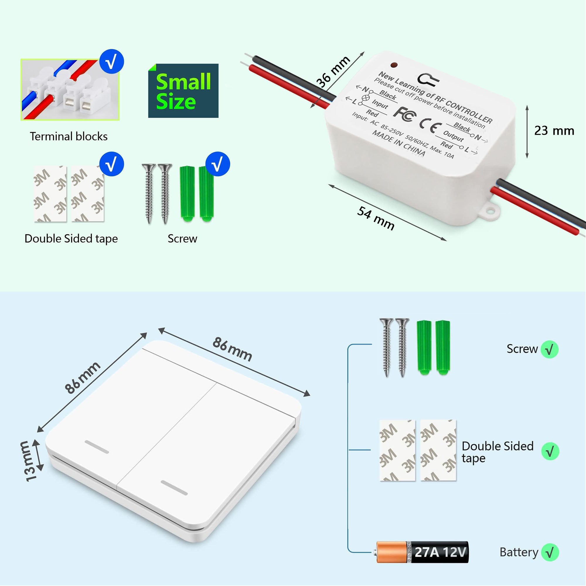 AENTIA Wireless Light Switch - View 12