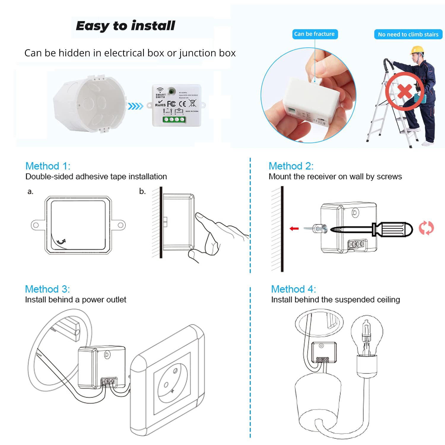 AENTIA Wireless Wall Switch - View 8