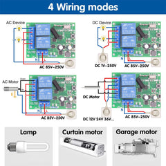 AENTIA 433MHz Motor Remote Controller 10A 2CH AC110V - View 4