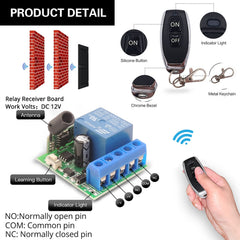 AENTIA 433MHz Remote Control Switch 1CH DC12V - View 4