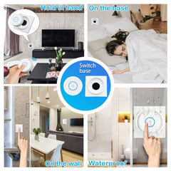 SWITNEX Wireless Light Switch Kit,No Wiring No need Battery wall switch,Easy to Install, AC 210V to 240V 10Amp 2000W Mini Receiver Remote ON Off Switches for Lights Lamps Fans Appliances