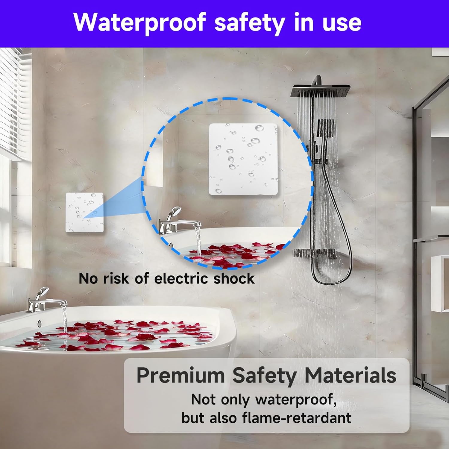 SWITNEX Kinetic Wireless Switch Kit, Self Powered Wireless Switches for Light,IP66 Waterproof No Wiring Wireless Remote RF Wall switch Lighting Fixtures Battery Free
