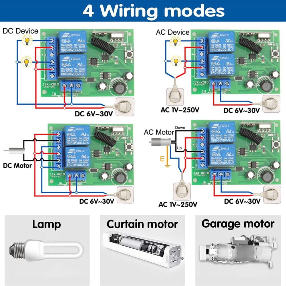 AENTIA 433MHz Motor Remote Controller 10A DC12V - View 4
