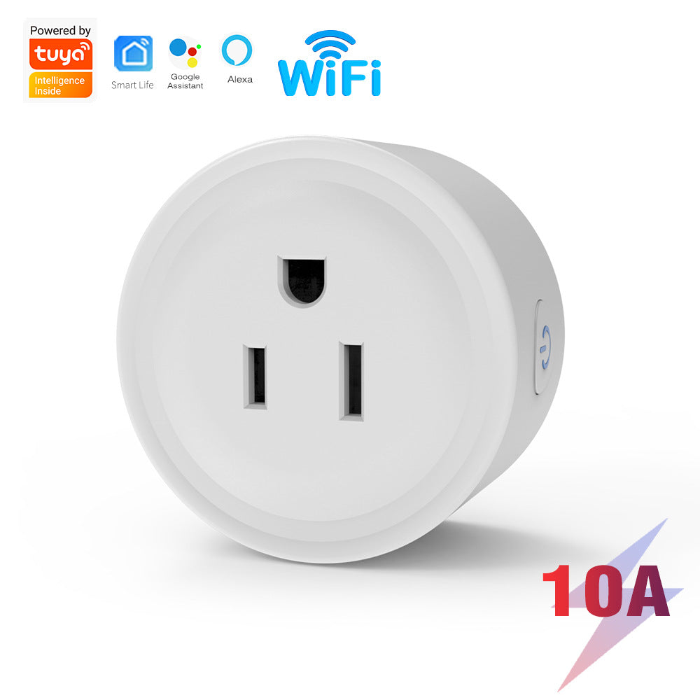 SwitnexTuya WiFi+Bluetooth Smart Plug, European/British/American/Japanese Standard, Works with App Remote Control